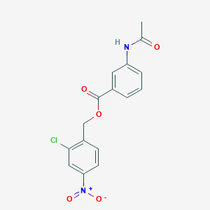 2-chloro-4-nitrobenzyl 3-(acetylamino)benzoate