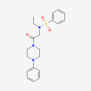 N-ethyl-N-[2-oxo-2-(4-phenyl-1-piperazinyl)ethyl]benzenesulfonamide