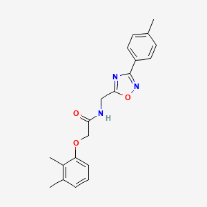 molecular formula C20H21N3O3 B4390416 2-(2,3-dimethylphenoxy)-N-{[3-(4-methylphenyl)-1,2,4-oxadiazol-5-yl]methyl}acetamide 