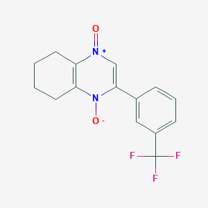molecular formula C15H13F3N2O2 B4390458 2-[3-(trifluoromethyl)phenyl]-5,6,7,8-tetrahydroquinoxaline 1,4-dioxide 