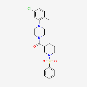 1-(5-chloro-2-methylphenyl)-4-{[1-(phenylsulfonyl)-3-piperidinyl]carbonyl}piperazine