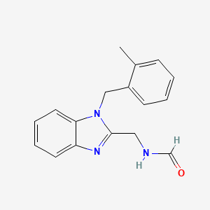 {[1-(2-methylbenzyl)-1H-benzimidazol-2-yl]methyl}formamide