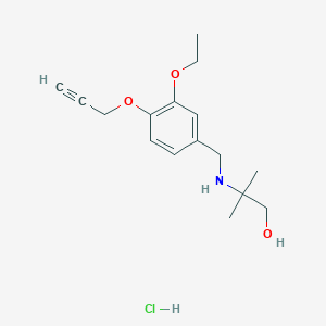 2-{[3-ethoxy-4-(2-propyn-1-yloxy)benzyl]amino}-2-methyl-1-propanol hydrochloride