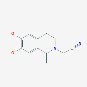 (6,7-dimethoxy-1-methyl-3,4-dihydro-2(1H)-isoquinolinyl)acetonitrile