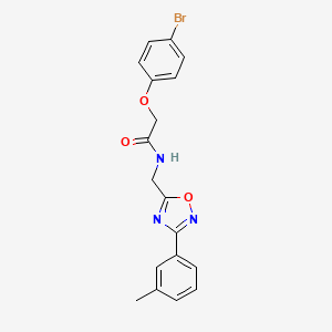 molecular formula C18H16BrN3O3 B4390602 2-(4-bromophenoxy)-N-{[3-(3-methylphenyl)-1,2,4-oxadiazol-5-yl]methyl}acetamide 