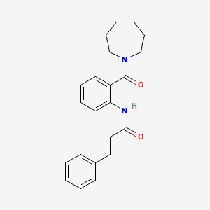 N-[2-(1-azepanylcarbonyl)phenyl]-3-phenylpropanamide