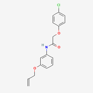 molecular formula C17H16ClNO3 B4390672 N-[3-(allyloxy)phenyl]-2-(4-chlorophenoxy)acetamide 