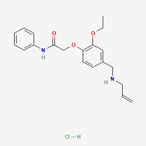 molecular formula C20H25ClN2O3 B4390689 2-{4-[(allylamino)methyl]-2-ethoxyphenoxy}-N-phenylacetamide hydrochloride 