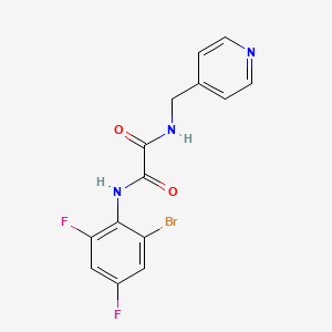 N-(2-bromo-4,6-difluorophenyl)-N'-(4-pyridinylmethyl)ethanediamide