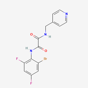 molecular formula C14H10BrF2N3O2 B4390690 N-(2-bromo-4,6-difluorophenyl)-N'-(4-pyridinylmethyl)ethanediamide 