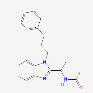 {1-[1-(3-phenylpropyl)-1H-benzimidazol-2-yl]ethyl}formamide