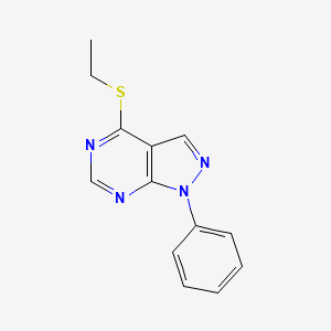 molecular formula C13H12N4S B4390722 4-(ethylthio)-1-phenyl-1H-pyrazolo[3,4-d]pyrimidine 