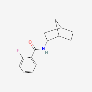 molecular formula C14H16FNO B4390743 N-bicyclo[2.2.1]hept-2-yl-2-fluorobenzamide 