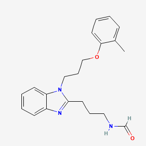 (3-{1-[3-(2-methylphenoxy)propyl]-1H-benzimidazol-2-yl}propyl)formamide