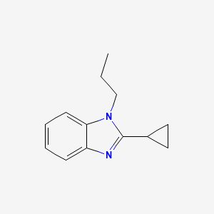 molecular formula C13H16N2 B4390759 2-cyclopropyl-1-propyl-1H-benzimidazole 