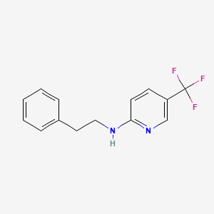 molecular formula C14H13F3N2 B4390766 N-(2-phenylethyl)-5-(trifluoromethyl)-2-pyridinamine 