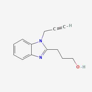 molecular formula C13H14N2O B4390791 3-[1-(2-propyn-1-yl)-1H-benzimidazol-2-yl]-1-propanol 