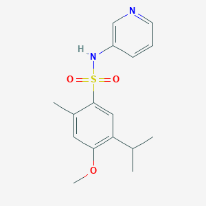 5-isopropyl-4-methoxy-2-methyl-N-3-pyridinylbenzenesulfonamide