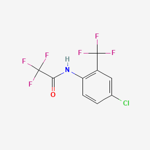 molecular formula C9H4ClF6NO B4390871 N-[4-chloro-2-(trifluoromethyl)phenyl]-2,2,2-trifluoroacetamide CAS No. 90830-16-3