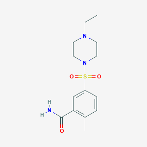 5-[(4-ethyl-1-piperazinyl)sulfonyl]-2-methylbenzamide