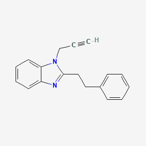 molecular formula C18H16N2 B4390940 2-(2-phenylethyl)-1-(2-propyn-1-yl)-1H-benzimidazole 