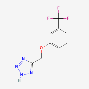 molecular formula C9H7F3N4O B4390951 5-{[3-(trifluoromethyl)phenoxy]methyl}-1H-tetrazole 