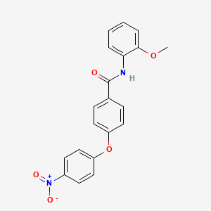 molecular formula C20H16N2O5 B4390989 N-(2-methoxyphenyl)-4-(4-nitrophenoxy)benzamide 