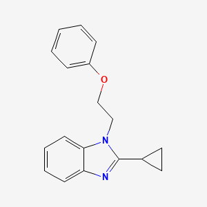 molecular formula C18H18N2O B4391020 2-cyclopropyl-1-(2-phenoxyethyl)-1H-benzimidazole 