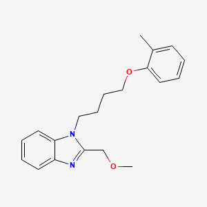 molecular formula C20H24N2O2 B4391038 2-(methoxymethyl)-1-[4-(2-methylphenoxy)butyl]-1H-benzimidazole 