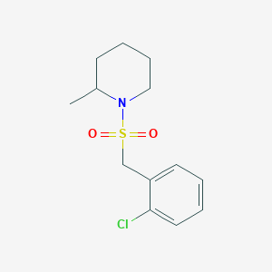 molecular formula C13H18ClNO2S B4391048 1-[(2-chlorobenzyl)sulfonyl]-2-methylpiperidine 