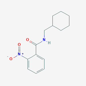 molecular formula C14H18N2O3 B4391128 N-(cyclohexylmethyl)-2-nitrobenzamide 
