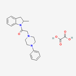 2-methyl-1-[(4-phenyl-1-piperazinyl)acetyl]indoline oxalate