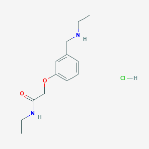 molecular formula C13H21ClN2O2 B4391149 N-ethyl-2-{3-[(ethylamino)methyl]phenoxy}acetamide hydrochloride 