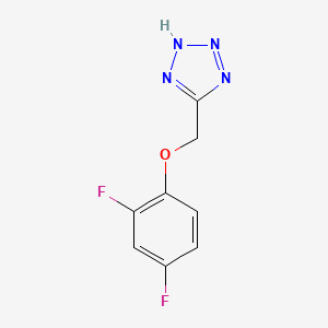 molecular formula C8H6F2N4O B4391161 5-[(2,4-difluorophenoxy)methyl]-1H-tetrazole 