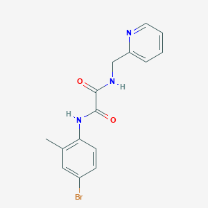 molecular formula C15H14BrN3O2 B4391170 N-(4-bromo-2-methylphenyl)-N'-(2-pyridinylmethyl)ethanediamide 