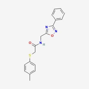 2-[(4-methylphenyl)thio]-N-[(3-phenyl-1,2,4-oxadiazol-5-yl)methyl]acetamide