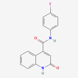 N-(4-fluorophenyl)-2-hydroxy-4-quinolinecarboxamide