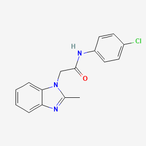 N-(4-chlorophenyl)-2-(2-methyl-1H-benzimidazol-1-yl)acetamide