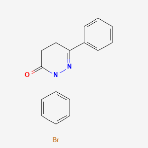 molecular formula C16H13BrN2O B4391219 2-(4-bromophenyl)-6-phenyl-4,5-dihydro-3(2H)-pyridazinone 