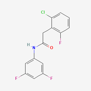molecular formula C14H9ClF3NO B4391280 2-(2-chloro-6-fluorophenyl)-N-(3,5-difluorophenyl)acetamide 