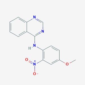 molecular formula C15H12N4O3 B4391287 N-(4-methoxy-2-nitrophenyl)-4-quinazolinamine 