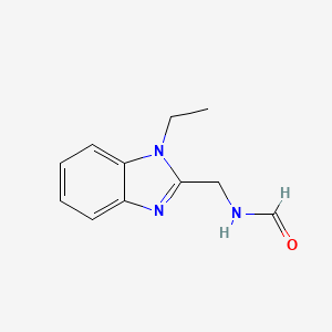 molecular formula C11H13N3O B4391341 [(1-ethyl-1H-benzimidazol-2-yl)methyl]formamide 