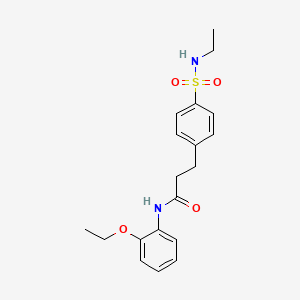 N-(2-ethoxyphenyl)-3-{4-[(ethylamino)sulfonyl]phenyl}propanamide