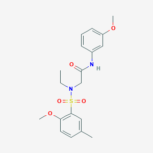 N~2~-ethyl-N~2~-[(2-methoxy-5-methylphenyl)sulfonyl]-N~1~-(3-methoxyphenyl)glycinamide