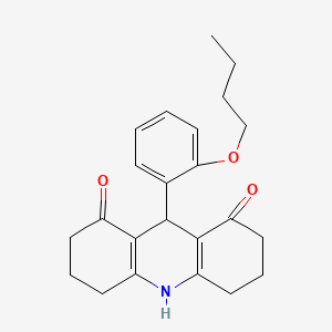 9-(2-butoxyphenyl)-3,4,6,7,9,10-hexahydro-1,8(2H,5H)-acridinedione