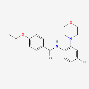 molecular formula C19H21ClN2O3 B4391433 N-[4-chloro-2-(4-morpholinyl)phenyl]-4-ethoxybenzamide 