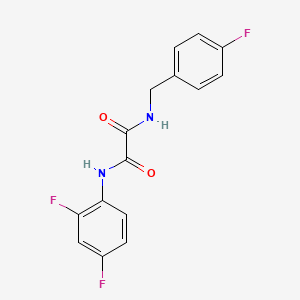 molecular formula C15H11F3N2O2 B4391444 N-(2,4-difluorophenyl)-N'-(4-fluorobenzyl)ethanediamide 