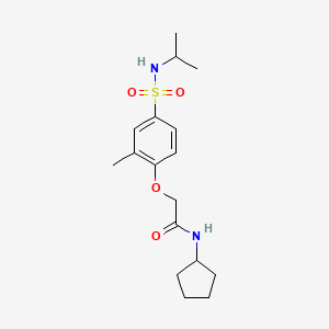 N-cyclopentyl-2-{4-[(isopropylamino)sulfonyl]-2-methylphenoxy}acetamide