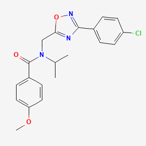 N-{[3-(4-chlorophenyl)-1,2,4-oxadiazol-5-yl]methyl}-N-isopropyl-4-methoxybenzamide