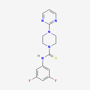 N-(3,5-difluorophenyl)-4-(2-pyrimidinyl)-1-piperazinecarbothioamide